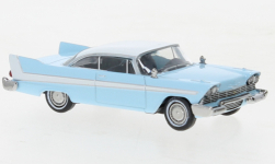 Brekina 19676 - H0 - Plymouth Fury - hellblau/weiß